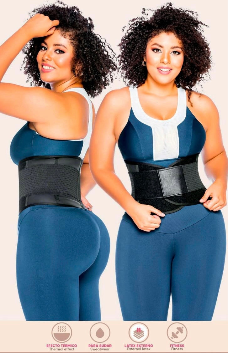 Faja negra 2021 Efecto térmico para sudar látex externo