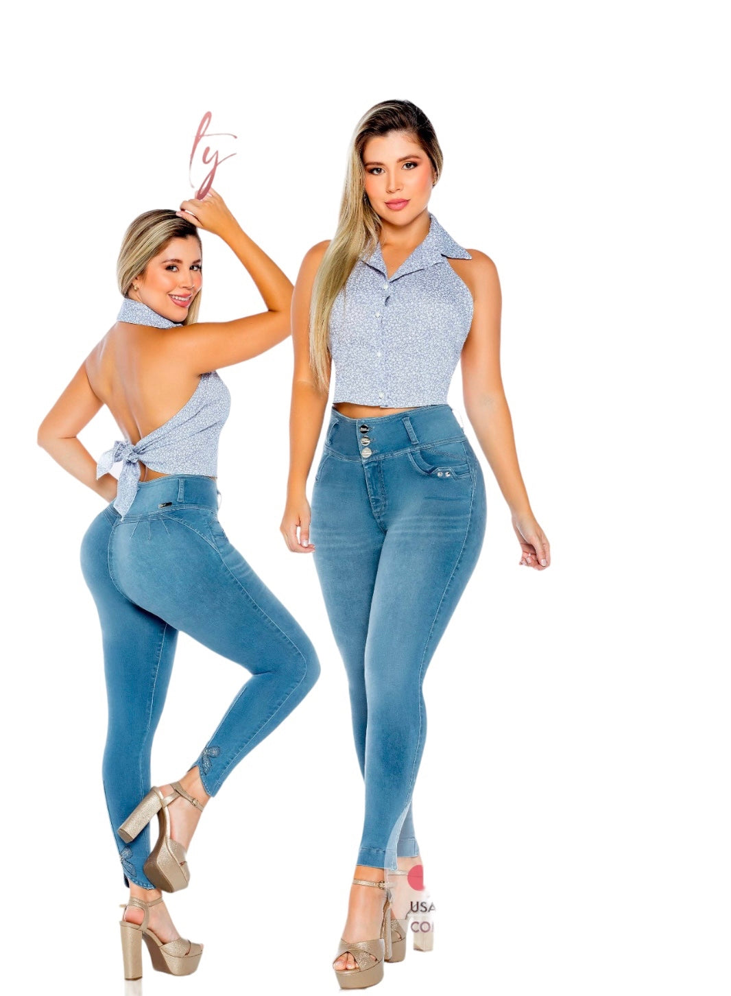 JEAN DESLUMBRANTE AZUL CLARO 3446